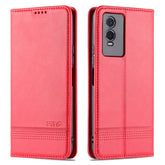 AZNS Magnetic Calf Texture Leather Phone Case