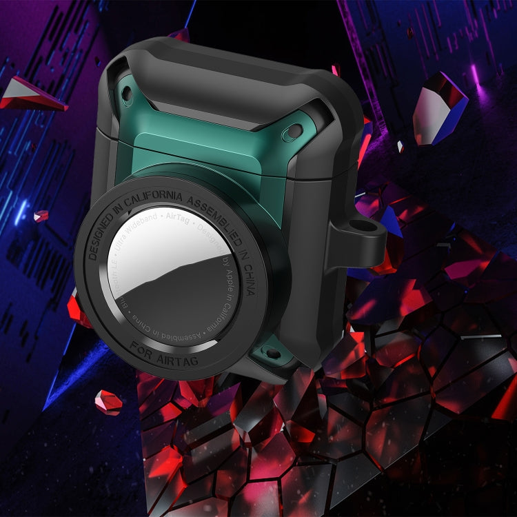 Funda protectora para auriculares inalámbricos con funda AirTag, para AirPods 1/2, para AirPods Pro, para AirPods 3 Funda protectora para auriculares inalámbricos con funda AirTag, para AirPods 1/2, para AirPods Pro, para AirPods 3