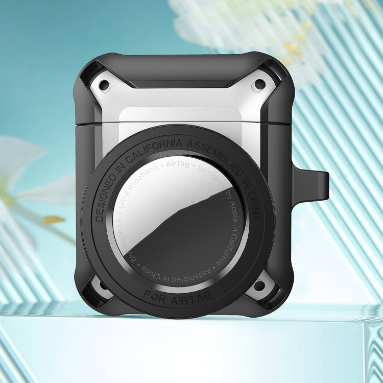 Funda protectora para auriculares inalámbricos con funda AirTag, para AirPods 1/2, para AirPods Pro, para AirPods 3 Funda protectora para auriculares inalámbricos con funda AirTag, para AirPods 1/2, para AirPods Pro, para AirPods 3