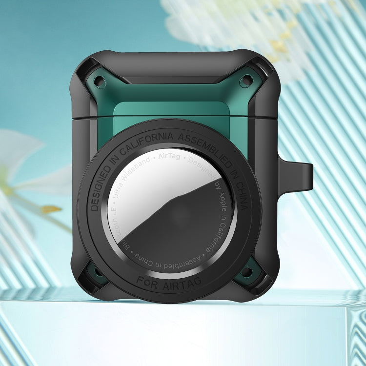Funda protectora para auriculares inalámbricos con funda AirTag, para AirPods 1/2, para AirPods Pro, para AirPods 3 Funda protectora para auriculares inalámbricos con funda AirTag, para AirPods 1/2, para AirPods Pro, para AirPods 3