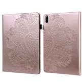 Peacock Embossed Pattern TPU + PU Leather Tablet Case, For Huawei MatePad 10.4, For Huawei MatePad T8 8.0 2020, For Huawei MediaPad T3 10, For Huawei MediaPad T5 10