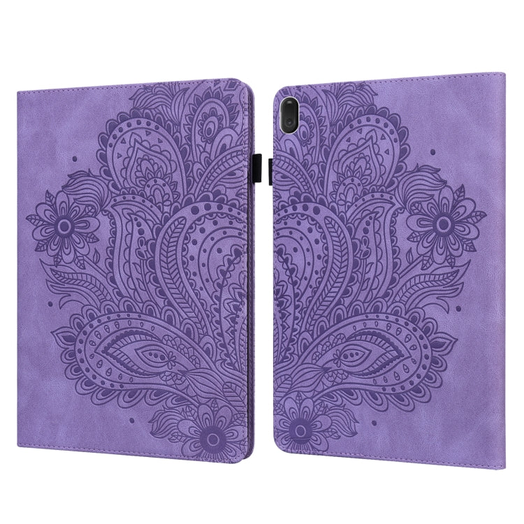 Peacock Embossed Pattern TPU + PU Leather Tablet Case, For Lenovo Tab E10 TB-X104F Peacock Embossed Pattern TPU + PU Leather Tablet Case, For Lenovo Tab E10 TB-X104F