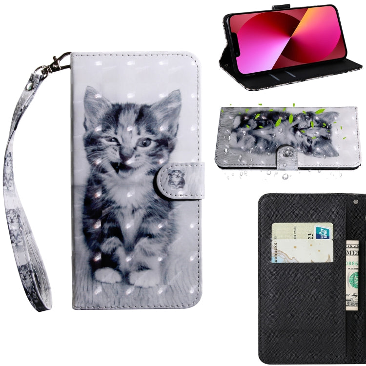 3D Painting Pattern Coloured Drawing Leather Phone Case, For iPhone 13, For iPhone 13 mini 3D Painting Pattern Coloured Drawing Leather Phone Case, For iPhone 13, For iPhone 13 mini