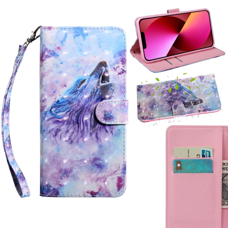 3D Painting Pattern Coloured Drawing Leather Phone Case, For iPhone 13, For iPhone 13 mini 3D Painting Pattern Coloured Drawing Leather Phone Case, For iPhone 13, For iPhone 13 mini
