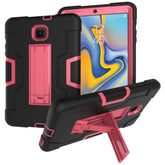 Kontrastfarbene Kombinationshülle aus Silikon und PC mit Halterung, für Galaxy Tab A 8.0 & S Pen (2019) P200, für Galaxy Tab A 8.0 (2018) T387