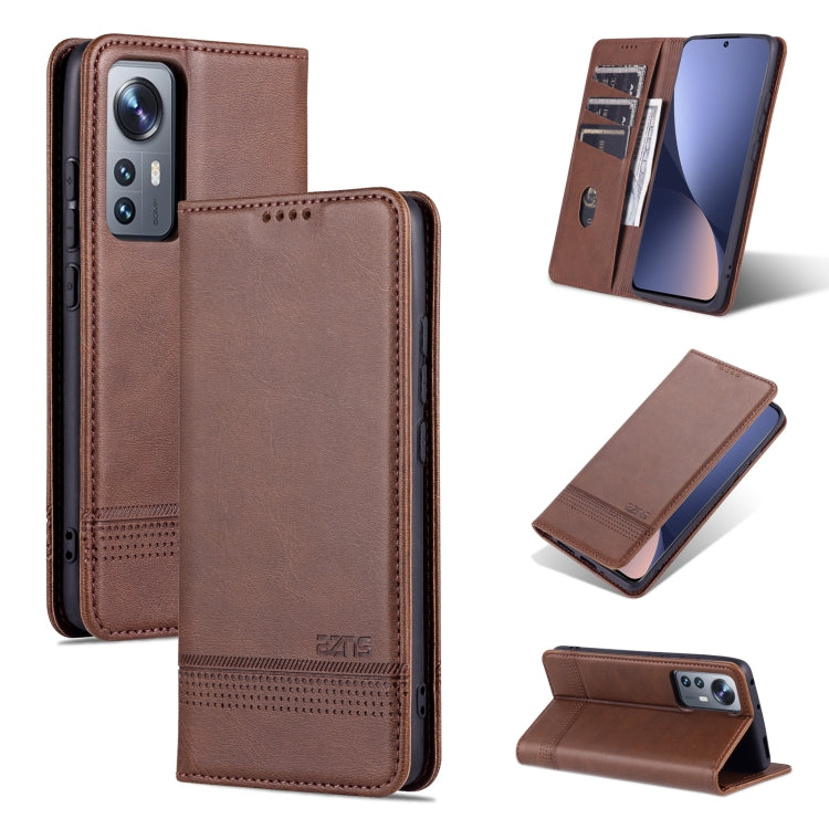 AZNS Magnetic Calf Texture Flip Leather Phone Case, For OPPO Reno7 Global, For Honor 60 SE, For Samsung Galaxy A73 5G, For Xiaomi 12 / 12X AZNS Magnetic Calf Texture Flip Leather Phone Case, For OPPO Reno7 Global, For Honor 60 SE, For Samsung Galaxy A73 5G, For Xiaomi 12 / 12X