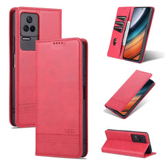 AZNS Magnetic Calf Texture Leather Phone Case