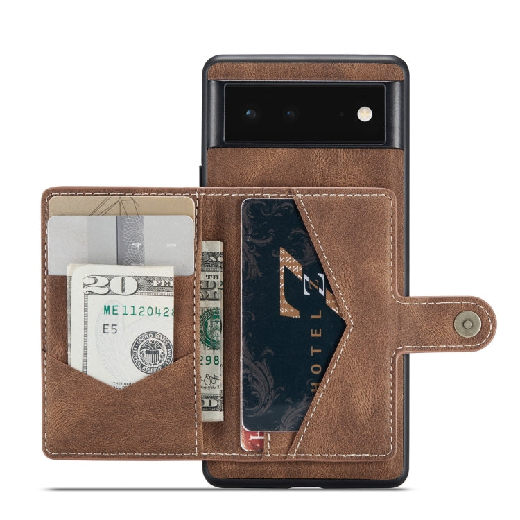 JEEHOOD Retro Magnetic Detachable Wallet Phone Case, For Google Pixel 7 5G, For Google Pixel 7 Pro 5G JEEHOOD Retro Magnetic Detachable Wallet Phone Case, For Google Pixel 7 5G, For Google Pixel 7 Pro 5G