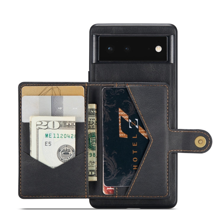 JEEHOOD Retro Magnetic Detachable Wallet Phone Case, For Google Pixel 7 5G, For Google Pixel 7 Pro 5G JEEHOOD Retro Magnetic Detachable Wallet Phone Case, For Google Pixel 7 5G, For Google Pixel 7 Pro 5G