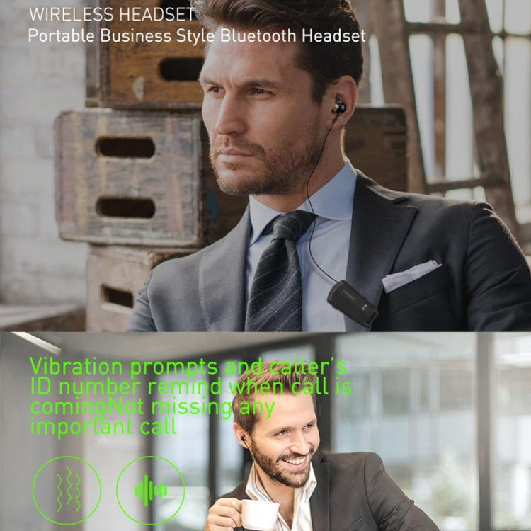 Fineblue F990 CVC6.0 Lavalier-Bluetooth-Kopfhörer mit Rauschunterdrückung, unterstützt Vibrationserinnerung Fineblue F990 CVC6.0 Lavalier-Bluetooth-Kopfhörer mit Rauschunterdrückung, unterstützt Vibrationserinnerung