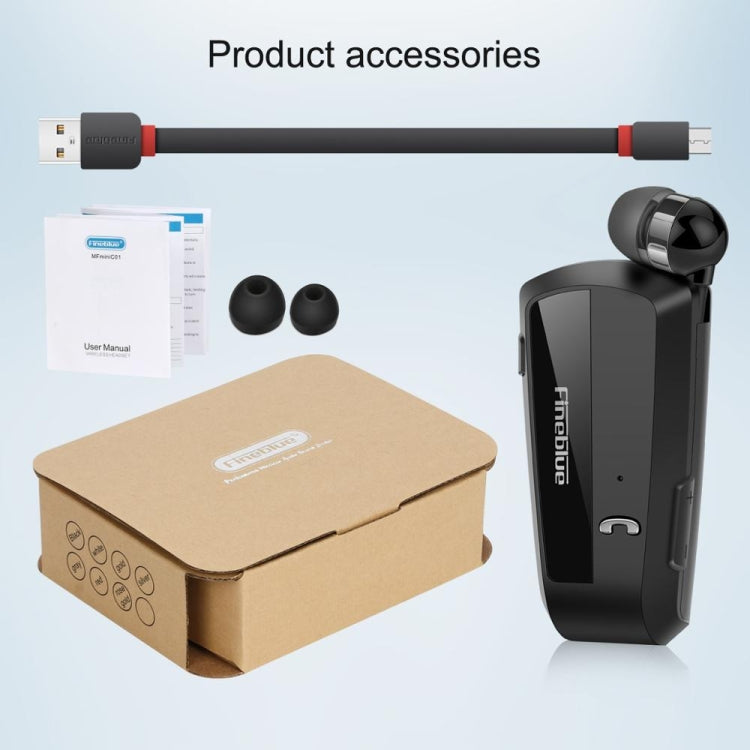 Fineblue F990 CVC6.0 Lavalier-Bluetooth-Kopfhörer mit Rauschunterdrückung, unterstützt Vibrationserinnerung Fineblue F990 CVC6.0 Lavalier-Bluetooth-Kopfhörer mit Rauschunterdrückung, unterstützt Vibrationserinnerung