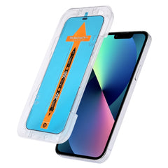 Película de vidrio templado antiestática a prueba de polvo de fijación rápida, para iPhone 13 mini (1 PC), para iPhone 13/13 Pro (1 PC), para iPhone 13 Pro Max (1 PC), para iPhone 12 mini (1 PC), para iPhone 12/12 Pro (1 PC), para iPhone 12 Pro Max (1 PC)