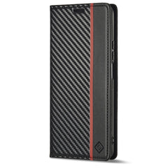 LC.IMEEKE Carbon Fiber Texture Flip Leather Phone Case, For Xiaomi 11T / 11T Pro, For Xiaomi Mi 11 Lite, For Xiaomi Poco X4 Pro 5G, For Xiaomi Poco X3 NFC / Poco X3 Pro, For Xiaomi Redmi Note 11 Pro China, For Xiaomi Redmi Note 11 4G / Note 11S
