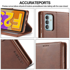 LC.IMEEKE Calf Texture Leather Phone Case, For Samsung Galaxy M23 5G/F23 5G