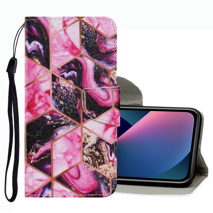 Funda de cuero para teléfono con patrón de dibujo de colores, para iPhone 13 mini Funda de cuero para teléfono con patrón de dibujo de colores, para iPhone 13 mini