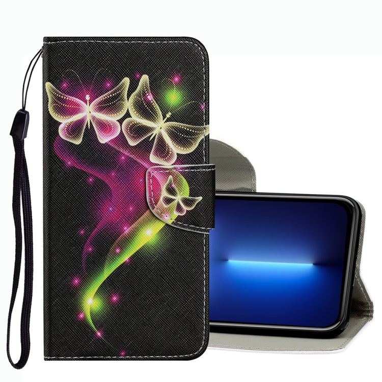 Funda de cuero para teléfono con patrón de dibujo de colores, para iPhone 13 Pro Max Funda de cuero para teléfono con patrón de dibujo de colores, para iPhone 13 Pro Max