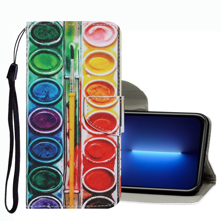 Funda de cuero para teléfono con patrón de dibujo de colores, para iPhone 13 Pro Max Funda de cuero para teléfono con patrón de dibujo de colores, para iPhone 13 Pro Max