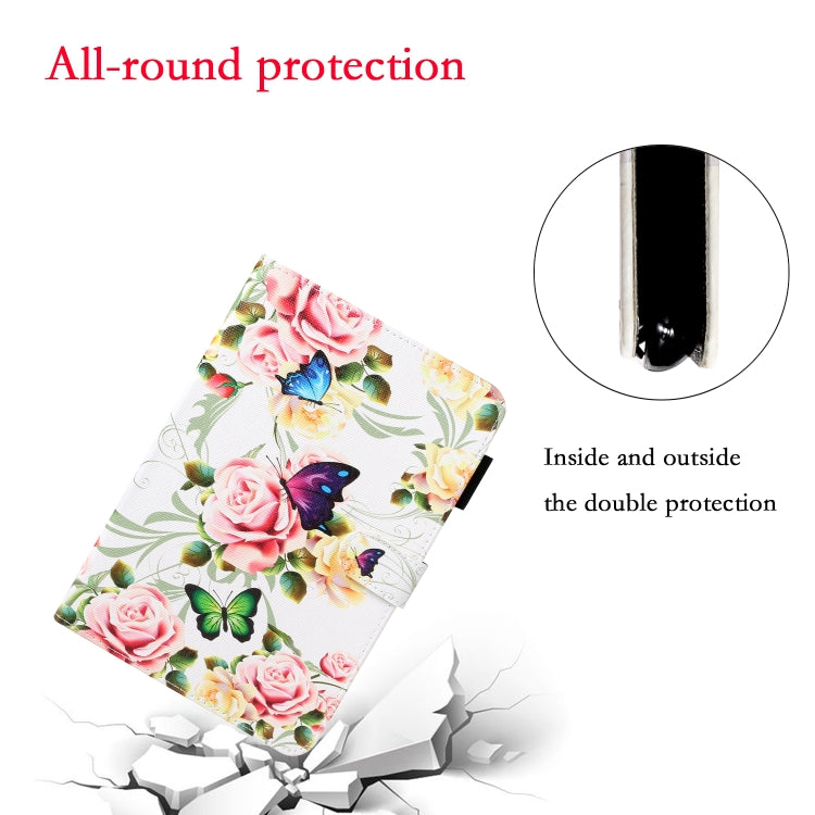 Cross Texture Painted Smart Leather Tablet Case, For iPad mini 2024 / mini 6 Cross Texture Painted Smart Leather Tablet Case, For iPad mini 2024 / mini 6