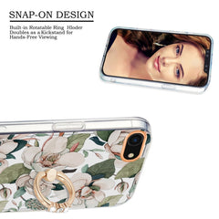 Ring IMD Flowers TPU Phone Case, For iPhone SE 2022 / SE 2020 / 8 / 7