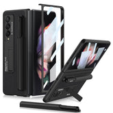 GKK Ultra-thin Shockproof Leather Protective Case with Holder & Pen Slots, For Samsung Galaxy Z Fold3 5G