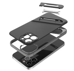 Funda de teléfono de TPU + PC con soporte invisible, para iPhone 13, para iPhone 13 Pro, para iPhone 13 Pro Max, para iPhone 12, para iPhone 12 Pro