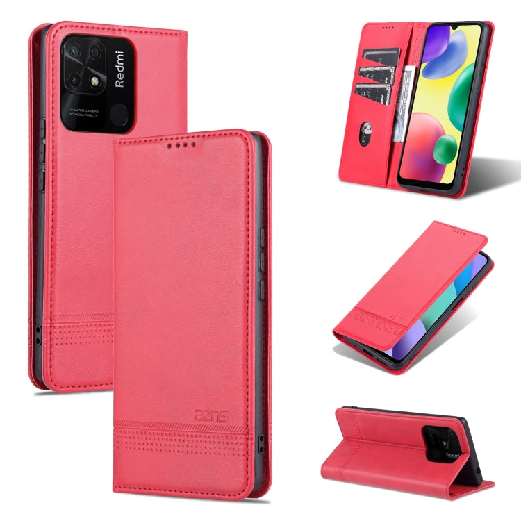 AZNS Magnetic Calf Texture Flip Leather Phone Case, For OPPO K10 / A96 4G / Realme 9i, For Xiaomi Redmi 10C / 10 India, For Honor X8 / X30i AZNS Magnetic Calf Texture Flip Leather Phone Case, For OPPO K10 / A96 4G / Realme 9i, For Xiaomi Redmi 10C / 10 India, For Honor X8 / X30i