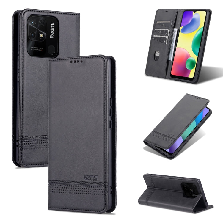 AZNS Magnetic Calf Texture Flip Leather Phone Case, For OPPO K10 / A96 4G / Realme 9i, For Xiaomi Redmi 10C / 10 India, For Honor X8 / X30i AZNS Magnetic Calf Texture Flip Leather Phone Case, For OPPO K10 / A96 4G / Realme 9i, For Xiaomi Redmi 10C / 10 India, For Honor X8 / X30i