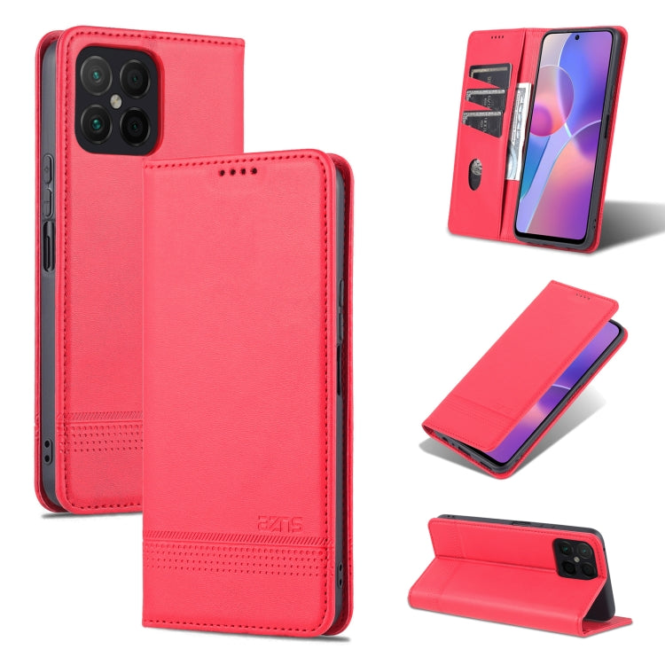 AZNS Magnetic Calf Texture Flip Leather Phone Case, For OPPO K10 / A96 4G / Realme 9i, For Xiaomi Redmi 10C / 10 India, For Honor X8 / X30i AZNS Magnetic Calf Texture Flip Leather Phone Case, For OPPO K10 / A96 4G / Realme 9i, For Xiaomi Redmi 10C / 10 India, For Honor X8 / X30i