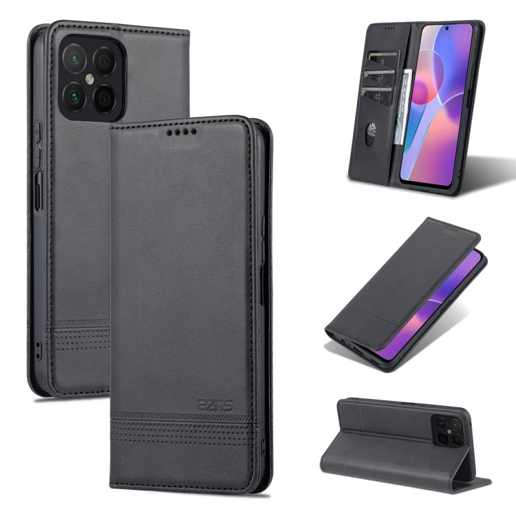 AZNS Magnetic Calf Texture Flip Leather Phone Case, For OPPO K10 / A96 4G / Realme 9i, For Xiaomi Redmi 10C / 10 India, For Honor X8 / X30i AZNS Magnetic Calf Texture Flip Leather Phone Case, For OPPO K10 / A96 4G / Realme 9i, For Xiaomi Redmi 10C / 10 India, For Honor X8 / X30i