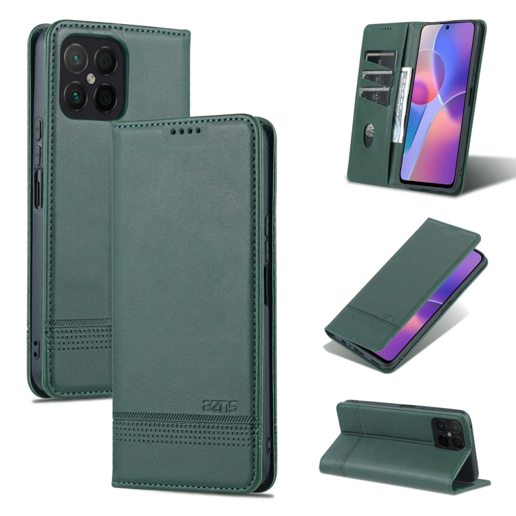 AZNS Magnetic Calf Texture Flip Leather Phone Case, For OPPO K10 / A96 4G / Realme 9i, For Xiaomi Redmi 10C / 10 India, For Honor X8 / X30i AZNS Magnetic Calf Texture Flip Leather Phone Case, For OPPO K10 / A96 4G / Realme 9i, For Xiaomi Redmi 10C / 10 India, For Honor X8 / X30i