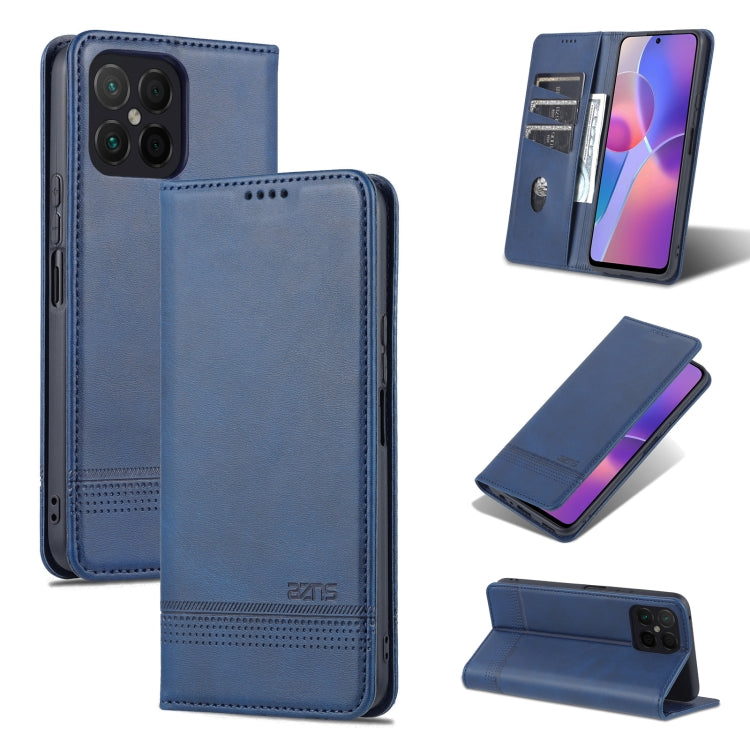 AZNS Magnetic Calf Texture Flip Leather Phone Case, For OPPO K10 / A96 4G / Realme 9i, For Xiaomi Redmi 10C / 10 India, For Honor X8 / X30i AZNS Magnetic Calf Texture Flip Leather Phone Case, For OPPO K10 / A96 4G / Realme 9i, For Xiaomi Redmi 10C / 10 India, For Honor X8 / X30i