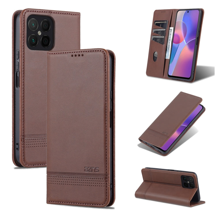 AZNS Magnetic Calf Texture Flip Leather Phone Case, For OPPO K10 / A96 4G / Realme 9i, For Xiaomi Redmi 10C / 10 India, For Honor X8 / X30i AZNS Magnetic Calf Texture Flip Leather Phone Case, For OPPO K10 / A96 4G / Realme 9i, For Xiaomi Redmi 10C / 10 India, For Honor X8 / X30i