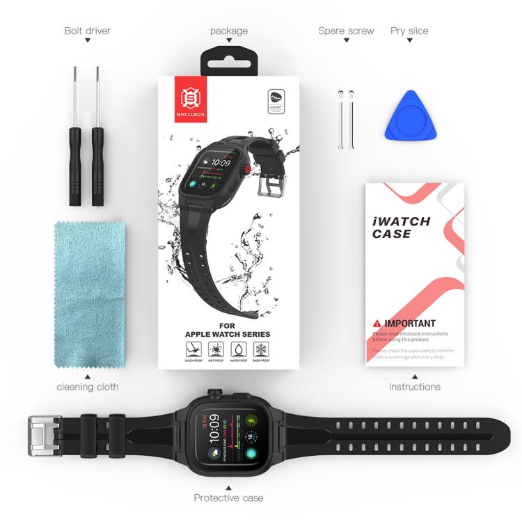RedPepper TPU + PC + Silicone Waterproof Watch Case For Apple Watch Series 9 / 8 / 7 41mm RedPepper TPU + PC + Silicone Waterproof Watch Case For Apple Watch Series 9 / 8 / 7 41mm