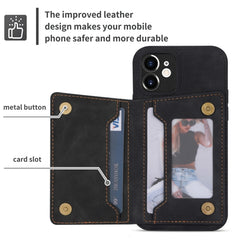 Zipper Card Holder Phone Case, For iPhone 12, For iPhone 12 Pro Max, For iPhone 11, For iPhone 11 Pro