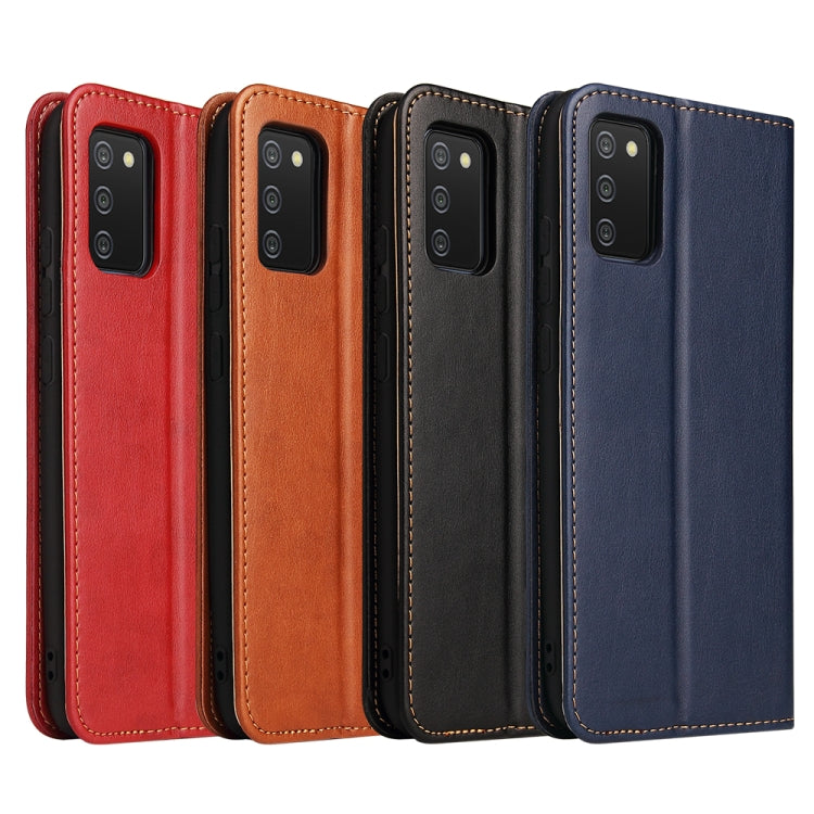 Fierre Shann PU Genuine Leather Texture Leather Phone Case, For Samsung Galaxy A02s, For Samsung Galaxy A12, For Samsung Galaxy A13 5G, For Samsung Galaxy A22 5G, For Samsung Galaxy A33 5G, For Samsung Galaxy A53 5G Fierre Shann PU Genuine Leather Texture Leather Phone Case, For Samsung Galaxy A02s, For Samsung Galaxy A12, For Samsung Galaxy A13 5G, For Samsung Galaxy A22 5G, For Samsung Galaxy A33 5G, For Samsung Galaxy A53 5G