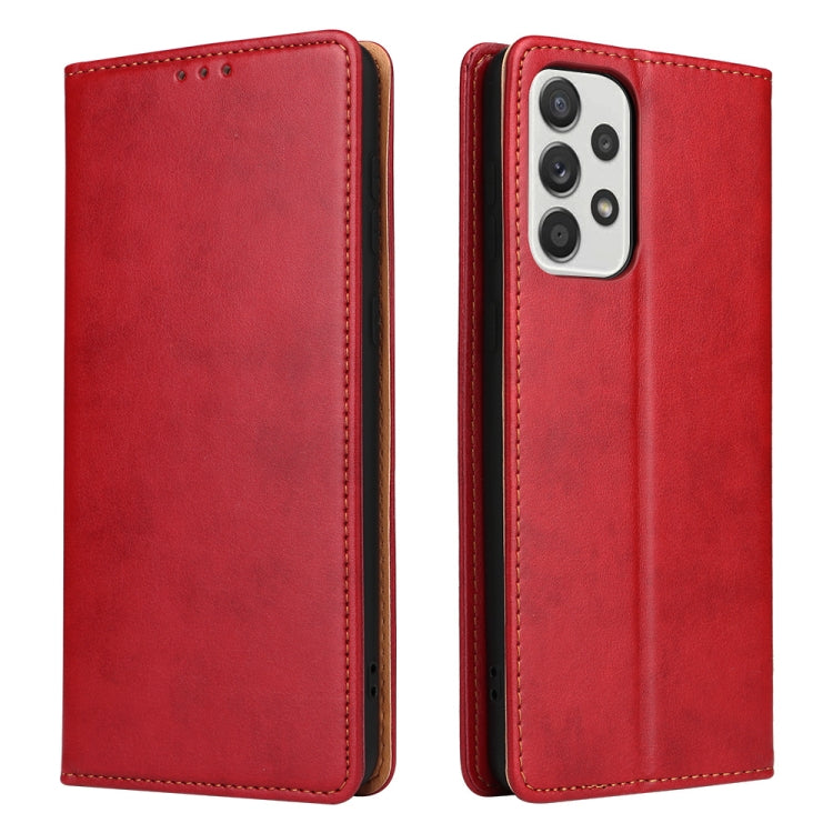 Fierre Shann PU Genuine Leather Texture Leather Phone Case, For Samsung Galaxy A73 5G, For Samsung Galaxy S21 FE 5G Fierre Shann PU Genuine Leather Texture Leather Phone Case, For Samsung Galaxy A73 5G, For Samsung Galaxy S21 FE 5G