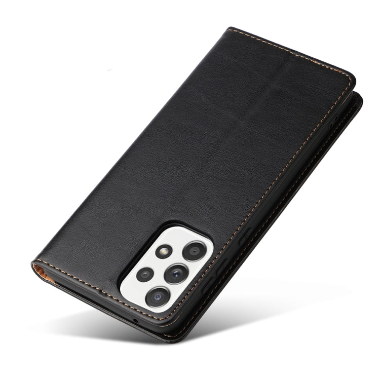 Fierre Shann PU Genuine Leather Texture Leather Phone Case, For Samsung Galaxy A73 5G, For Samsung Galaxy S21 FE 5G Fierre Shann PU Genuine Leather Texture Leather Phone Case, For Samsung Galaxy A73 5G, For Samsung Galaxy S21 FE 5G