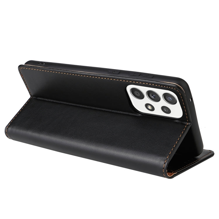 Fierre Shann PU Genuine Leather Texture Leather Phone Case, For Samsung Galaxy A73 5G, For Samsung Galaxy S21 FE 5G Fierre Shann PU Genuine Leather Texture Leather Phone Case, For Samsung Galaxy A73 5G, For Samsung Galaxy S21 FE 5G