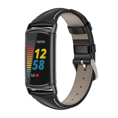 Mijobs Genuine Leather Slim Watch Band