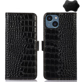 Crocodile Top Layer Cowhide Leather Phone Case