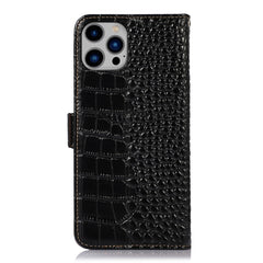 Crocodile Top Layer Cowhide Leather Phone Case