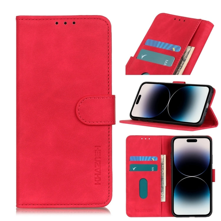 Funda de cuero con textura retro KHAZNEH para iPhone 14, iPhone 14 Plus, iPhone 14 Pro, iPhone 14 Pro Max Funda de cuero con textura retro KHAZNEH para iPhone 14, iPhone 14 Plus, iPhone 14 Pro, iPhone 14 Pro Max