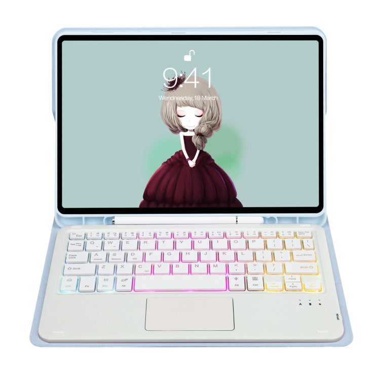 T07B-AS Skin Feel Pen Slot Touch Pad Bluetooth Keyboard Leather Tablet Case T07B-AS Skin Feel Pen Slot Touch Pad Bluetooth Keyboard Leather Tablet Case