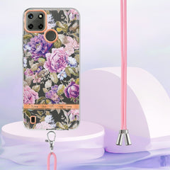 Flowers Series TPU Phone Case with Lanyard