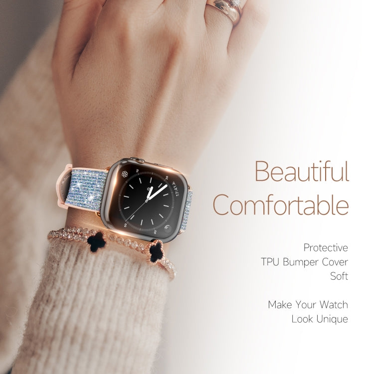 DUX DUCIS Samo Series Electroplated TPU Watch Case For Apple Watch Series, For Apple Watch Series 9 / 8 / 7 45mm DUX DUCIS Samo Series Electroplated TPU Watch Case For Apple Watch Series, For Apple Watch Series 9 / 8 / 7 45mm