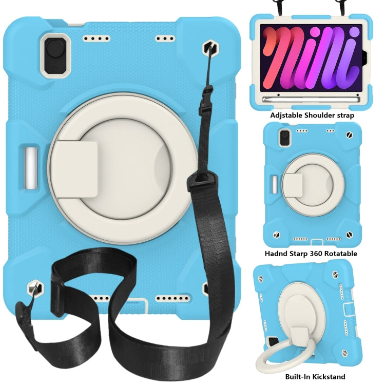 Funda protectora de cuerpo completo de silicona + PC para tableta con soporte y correa, para iPad mini 2021, para iPad mini 4 2015/mini 2019 Funda protectora de cuerpo completo de silicona + PC para tableta con soporte y correa, para iPad mini 2021, para iPad mini 4 2015/mini 2019