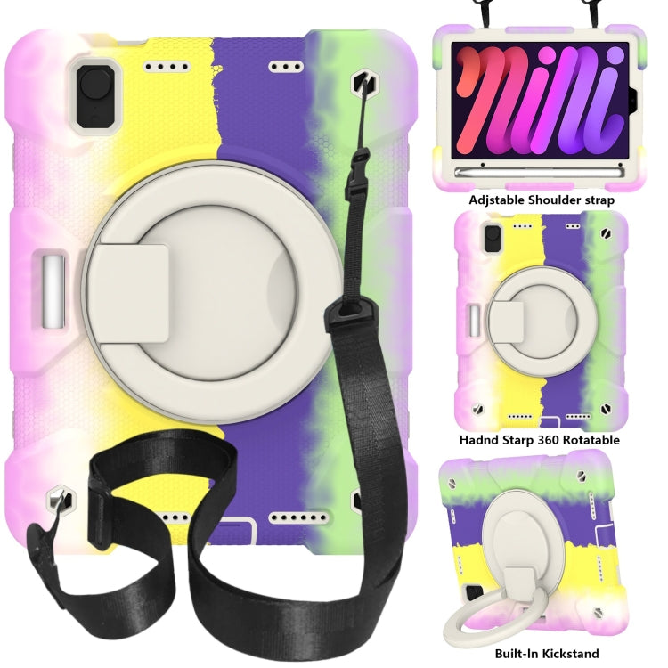 Funda protectora de cuerpo completo de silicona + PC para tableta con soporte y correa, para iPad mini 2021, para iPad mini 4 2015/mini 2019 Funda protectora de cuerpo completo de silicona + PC para tableta con soporte y correa, para iPad mini 2021, para iPad mini 4 2015/mini 2019