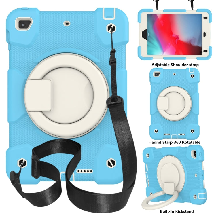 Funda protectora de cuerpo completo de silicona + PC para tableta con soporte y correa, para iPad mini 2021, para iPad mini 4 2015/mini 2019 Funda protectora de cuerpo completo de silicona + PC para tableta con soporte y correa, para iPad mini 2021, para iPad mini 4 2015/mini 2019