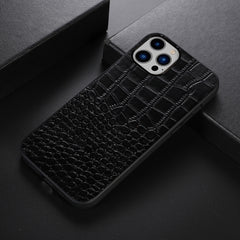 Funda de piel de vacuno con capa superior de cocodrilo, para iPhone 14 Plus, para iPhone 14 Pro Max, para iPhone 14 Pro, para iPhone 14