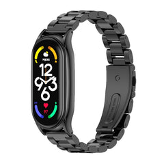 MIJOBS Three-Bead Metal Plus Stainless Steel Watch Band